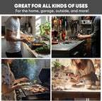 Microfiber Rags in A Box (50 Count) - Mwipes - 10" x 12" Reusable Wipes for Cleaning - Edgeless Terry Towels, Shop Rags, Wash, Dust, Disposable, House, Small Cleaning Cloths (Blue)