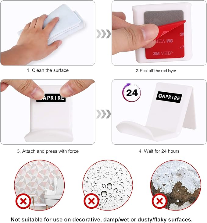 OAPRIRE 3M Double Sided Adhesive Tape Pads 20 PCS Multipurpose 3M VHB Sticky Adhesive Pads Replacement Mounting Tape with Stainless Steel Folding Scissors and Storage Box - 1.96 in x 1.57 in