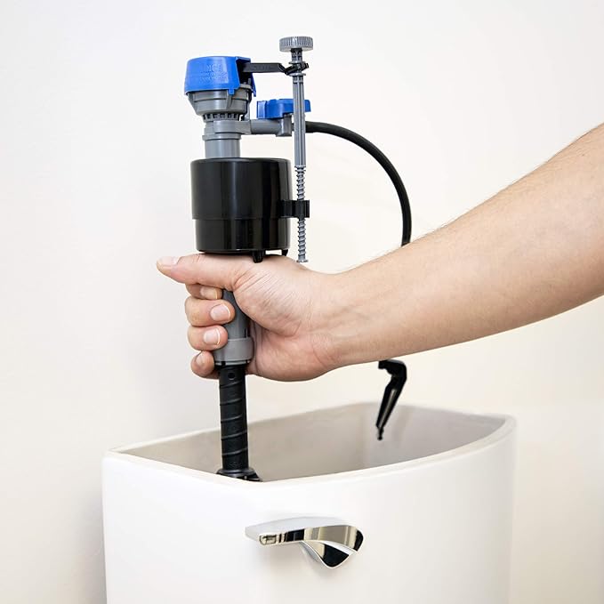 Fluidmaster 400H-5003 Performax Universal Toilet Fill Valve with Tank and Bowl Water Control 2-Pack, Blue