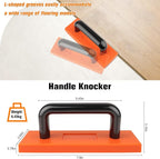 43-Piece Laminate Flooring Tools with Sturdy Double-Ended Hammer, Steel Return Hooks, Snug-Fitting Two-Handed Knocking Block with Handle and Shims, Flooring Tools Perfect for Home and Professional Use