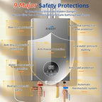 85000 BTU Natural Gas Tankless Water Heater, Max 3.6 GPM, Intelligent Constant Indoor Gas On Demand Water Heater with Freeze Protection, 3/4" NPT, for 2-3 Water Points