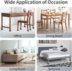 Ezprotekt 8 Pcs Extra Large Square Chair Leg Floor Protectors, Silicone Felt Furniture Pads for Hardwood Floor, Dining Table Bar Stool Leg Protectors Leg Cups Covers (XL Fit: 1.5" - 2", Clear)