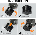Gas Masks Survival Nuclear and Chemical, Gas Mask with 40mm Activated Carbon Filter, Full Face Respirator Mask for Gases, Chemicals, Vapors, Spray Paint, Dust, Welding