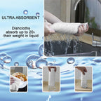 kimteny Kitchen Cloth Dish Towels, 13x28 Inches Premium Dishcloths, Super Absorbent Coral Velvet Microfiber Cleaning Cloths, Fast Drying Rags for Washing Dishes (13x28-8 Pack, White)