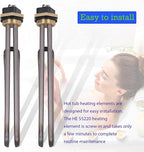 2 Pack Titanium HE 55220 Water Heating Element,for EcoSmart ECO POU6 ECO8 ECO11 Rheem, Eemax, Richmond element for water heater,Electric Tankless Water Heater Element Replacemen,5.5kW 220V or 6kW 240V