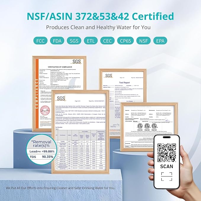 VIOMI® 800G Reverse Osmosis System, NSF/ANSI 372&53&42 Certified, 9 Stage & 48 Months Filter, 3:1 Tankless RO Water Filtration System Under Sink, Smart LED Reminder, Incl. 1 Extra Filter