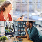 [2-in-1 CAM] XMARTO 16CH Security Camera System Outdoor Wireless, 16pcs 2-in-1 Cameras, 16CH 4K Long Range WiFi 6 Surveillance DVR NVR Kit, Pan Tilt Zoom 4MP QHD Home CCTV Camera Set w. 1TB Hard Disk