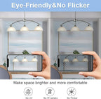 VOLIVO 6 Pack A19 LED Light Bulbs, 4000K, 60W Equivalent,Efficient 9W, 800 Lumens, E26 Base, Energy Saving LED Bulbs, Non-Dimmable, UL Listed and FCC Certified, for Bedroom Living Room Home