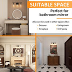 Vanity Bathroom Light, 3-Light Bathroom Light Fixtures Over Mirror, Black Vanity Lights for Bathroom with Clear Glass, Modern Wall Lamp for Cabinet Hallway, Bedroom