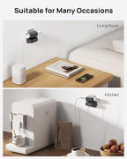 TROND Outlet Extender Surge Protector 2 Pack - Multi Plug Wall Outlet with 4 Grounded Sockets, Angled Wall Plug Splitter, 900J, Multiple Adapter for Home Office Travel Dorm Room, Black