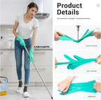 ThxToms Chemical Resistant Nitrile Gloves, Resist Household Acid, Alkali, Solvent and Oil, Latex Rubber Free, 1 Pair Medium