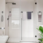 TURS 10-Piece Bathroom Hardware Accessories Set Matte Black Towel Bar Holder Set SUS304 Stainless Steel Towel Racks for Bathroom Wall Mounted, 23.6-Inch