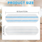 Mop Replacement Pads for Ocedar H2prO Flat Mop, 7 Pack Mop Refills for O-Cedar H2pro Flat Mop, Machine Washable Reusable Microfiber Mop Heads Replacements for Ocedar H2 Pro Mop