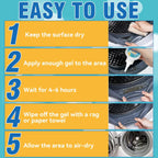 Sugelary Mold Stain Cleaning Gel, 8 fl oz Thick Cleaner for Washing Machine Gasket, Grout, Caulk, Shower, Sink, and Bathroom Surfaces