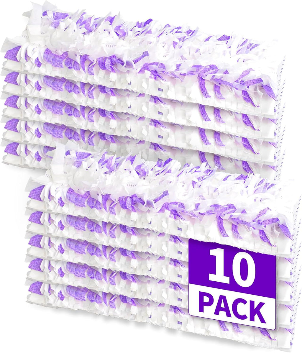 Disposable Power Mop Pads Refills for Swiffer PowerMop，Multi-Surface Mopping Pad Refills for Floor Cleaning (White & Purple, 10 Pack)