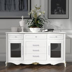 10 Pack 3.75 Inch(96mm) Hole Center Modern Matte White Cabinet Pull Handle Timeless Vanity Drawer Pull Handle Classic Cabinet Hardware for Kitchen Dresser Bathroom, Screws Included, M-White(3.75x10)