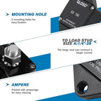 GLOSO Circuit Breaker E94 Panel Mount T1 Auto Reset for Marine Automotive Truck (150A)