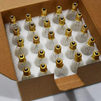 25 Pack Candle Light Bulbs,Crystal Clear Torpedo Tip Candelabra Replacement Bulbs Fit C7/E12 Candelabra Base,7 Watt C26 Replacement Night Light Bulb for Electric Window Candle Lights