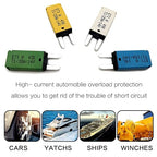 Automatic Reset ATM Mini Circuit Breaker Car Protector Blade Fuses Assortment Kit 10pcs DC 14V E71 T1 30 Amp