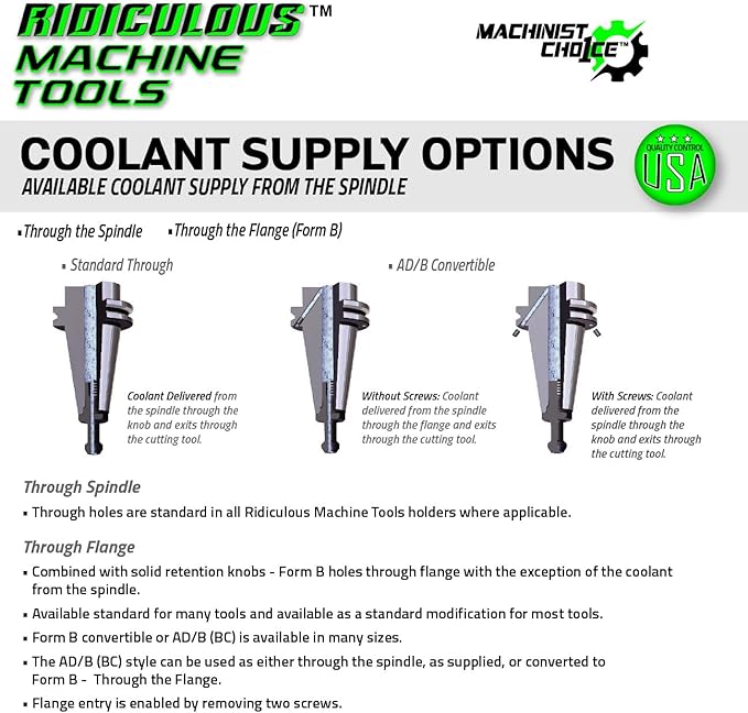 ER 32 CAT50 COLLET CHUCK X 6" G2.5 X 25,000 RPM (0.0001 T.I.R.) Machinist Choice