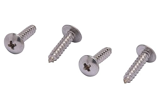 Bolt Dropper #4 X 1/2 inch Stainless Truss Head Phillips Wood Screw (100 Piece) 18-8 (304) Stainless Steel Screws, ssd Screws