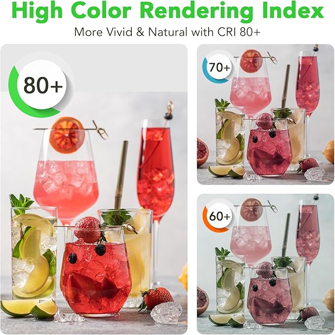 BUBO A19 LED Light Bulbs, 60 Watt Equivalent LED Bulbs, Cool White 4000K, 800 Lumens, E26 Standard Base, Non-Dimmable, 8W Cool White LED Bulbs for Bedroom Living Room Home Office, 24 Pack