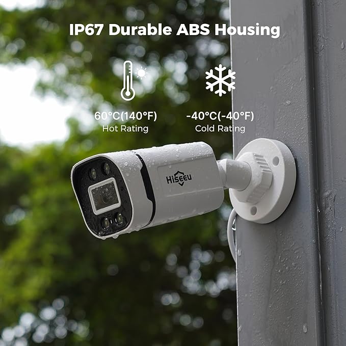 Hiseeu 16CH 3K Wired Security Camera System with Smart Dual Light,Audio,Vehicle/Person Detection,5MP 16CH DVR,16PCS 5MP IP67 Outdoor Indoor Surveillance CCTV Cameras,3TB HDD for 24/7 Home Security