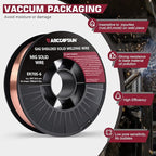 ARCCAPTAIN Mig Welding Wire, 0.035 10Lb Mig Wire ER70S-6 10Lbs Gas Solid Carbon Steel Low Splatter Mig Welding Wire Compatible With Lincoln Miller Forney Harbor Welder 0.09 4.5KG