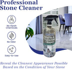 Marblelife InterCare Marble and Travertine, Natural Stone & Terrazzo Liquid Cleaner, Shower & Tile Surface Care, Floor, Walls & Countertop Cleaner and Degreaser, 32 oz