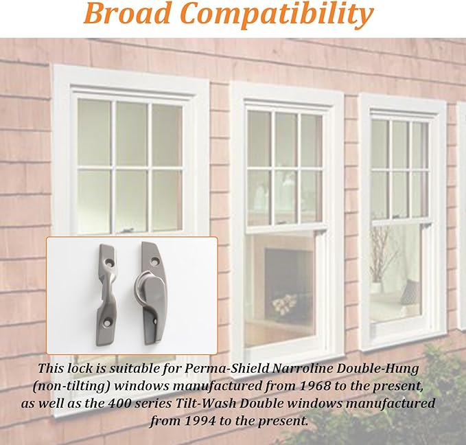 Window Locks & latches for Andersen, Window sash Lock, Sash Lock and Keeper for 1968 to Present (Stone Color)