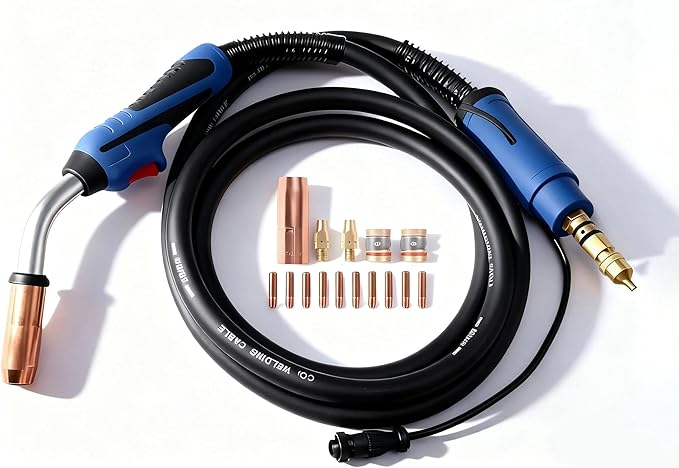 Heavy Duty Mig Gun 10ft Replacement for Miller Millermatic 200/210/211/212/250/251 Welder M25 with tips (tip .035)