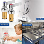 Hot and Cold Side Handle Stem Assembly, Brass Spindle Assembly Replacement Fit for All T&S Faucet Valve (Replace 002713-40 002714-40)