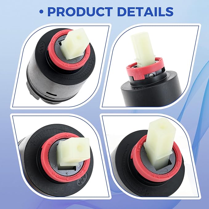 Mgoodoo 40PHF-2 Pressure Balance Cartridge, 40mm Shower Cartridge Replacement Fit for Tub/Shower Faucet Valve