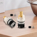 2 Pack RP25513 Faucet Stem Replacement for Delta Two Handle Faucet Repair Kit, Premium Faucet Cartridge Parts with RP4993 Rubber Seat and Spring