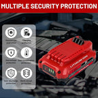 Upgrade 2-Pack 3.0Ah Batteries Replacement for Craftsman 20V Battery Compatible with Craftsman CMCB205 CMCB204 CMCB206 CMCB202 CMCB201 20V Cordless Power Tools﻿