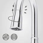 Pfister Rosslyn Kitchen Faucet with Pull Down Sprayer and Soap Dispenser, Single Handle, High Arc, NSF Certified, Polished Chrome Finish, F5297RSSRC