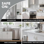 Weiman Stainless Steel Cleaner and Polish - 2 Pack - Removes Fingerprints, Residue, Water Marks and Grease from Appliances w/Buffing Towel