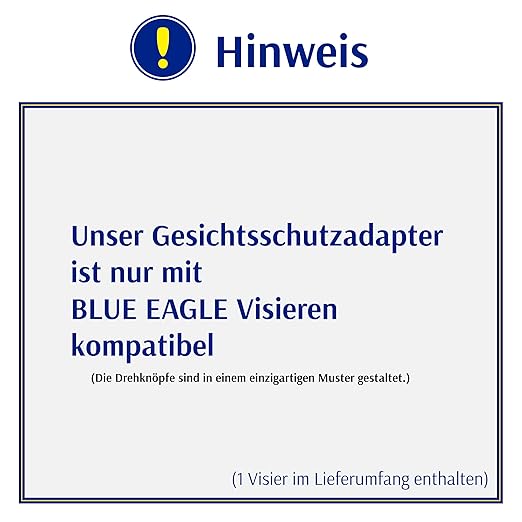 Blue Eagle Aluminum Face Shield Adapter for Cap-style Hard Hat | Visor Bracket | Silver Color | with 1 Free High Impact Replacement Visor