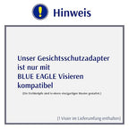 Blue Eagle Aluminum Face Shield Adapter for Cap-style Hard Hat | Visor Bracket | Silver Color | with 1 Free High Impact Replacement Visor