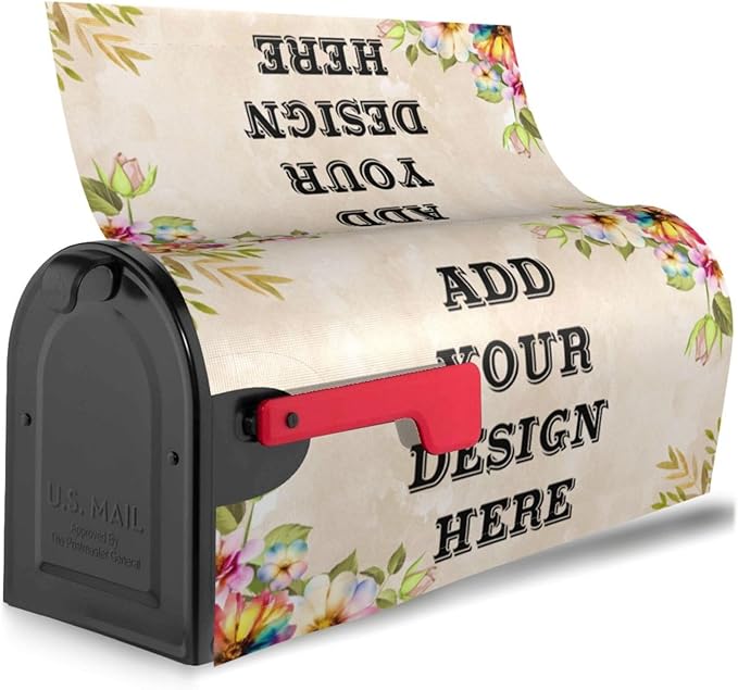 Custom Personalized Mailbox Covers Add Photo Picture Family Name House Address Text Magnetic Mail Cover for Home Garden Yard-13