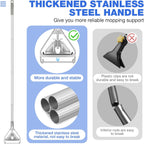 String Mop Heavy Duty for Floor Cleaning- Industrial Commercial Wet Mop with 59inch Mop Handle for Home,Garage,Office, Workshop, Warehouse Floor Cleaning