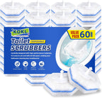 KOKL 60pcs Disposable Toilet Brush, Disposable Toilet Bowl Cleaners for Bathroom Cleaning, Compatible with Most Toilet Brushes