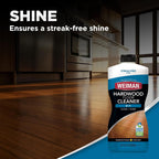Weiman Hardwood Cleaner for Finished Hardwood Floors, Engineered Floors, Laminate - Streak-Free Results, EPA Safer Choice Certified, 32 oz