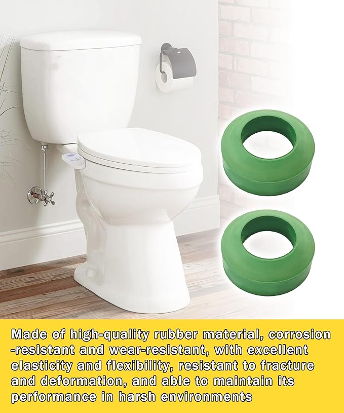 2Pcs 99-591 Toilet Tank to Bowl Replacement Gasket Compatible with Gerber toilet, ultra flush 28-380/384/385/790 tank,21-752 and 21-372 Bowl and others Replace 99-582 99-537