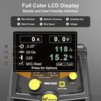 Weldpro 200 Amp MIG210LCD Dual Voltage 110V/220V 5 in 1 Multi-Process MIG/Fluxcore/Lift TIG/MMA Welder Aluminum Spool Gun Capable with Spot Timer and Auto-Set 3 Year Warranty Welding Machine