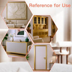 GSCIT Club Gold Edge Banding, 1 1/2 Inch x 50ft Aluminum Brushed Edge Banding PVC Edge Trim for Cabinet Repair Furniture