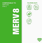 Aerostar 19.5x19.5x1 MERV 8 - 4 Count - High Efficiency Pleated HVAC, Furnace & Air Conditioner Filters - Removes Dust, Lint, Mold & Allergy-Causing Pollen