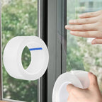 Weather Stripping Sealing Tape Clear Windows Insulation for Doors Draft Isolation Gaps Adhesive Nano Residue-Free (2 in x 33FT)
