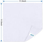 HOMEXCEL White Microfiber Cleaning Cloth, 8 Pack Cleaning Towels for Kitchen, Lint Free, Scratch-Free, Highly Absorbent, and Reusable Cleaning Rags for House, Window and Glass, Cars, 11.5 X11.5 inch