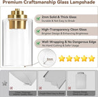 3-Light Bathroom Light Fixtures, 19" Modern Vanity Lights Over Mirror with Clear Glass Shades, Gold Light Fixture, Classic Wall Light Fixture for Mirror Living Room Cabinet Bedroom Porch
